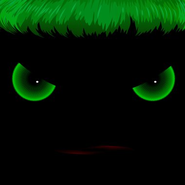 Kötü yeşil gözleri