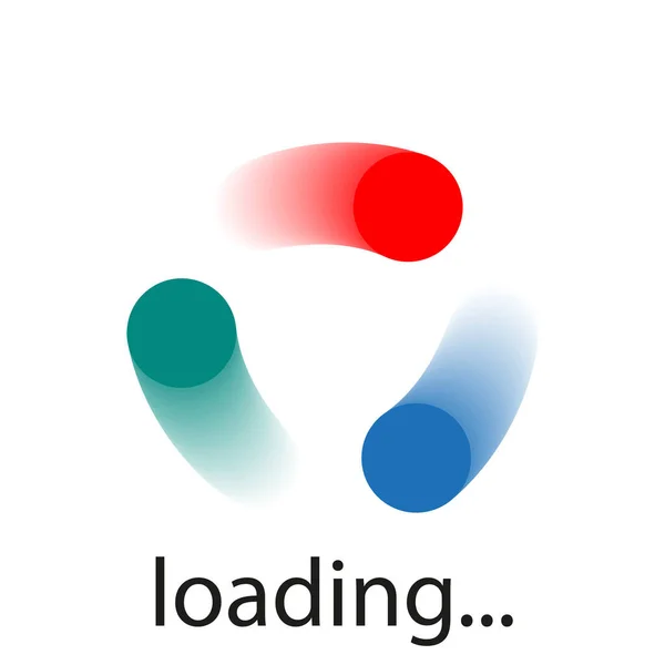 Loading Points Logo Vektor Konst Illustration — Stock vektor