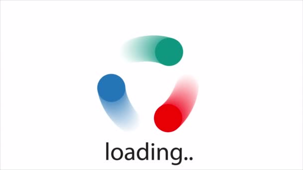 Ladepunkte Logo Kunst Video Illustration — Stockvideo