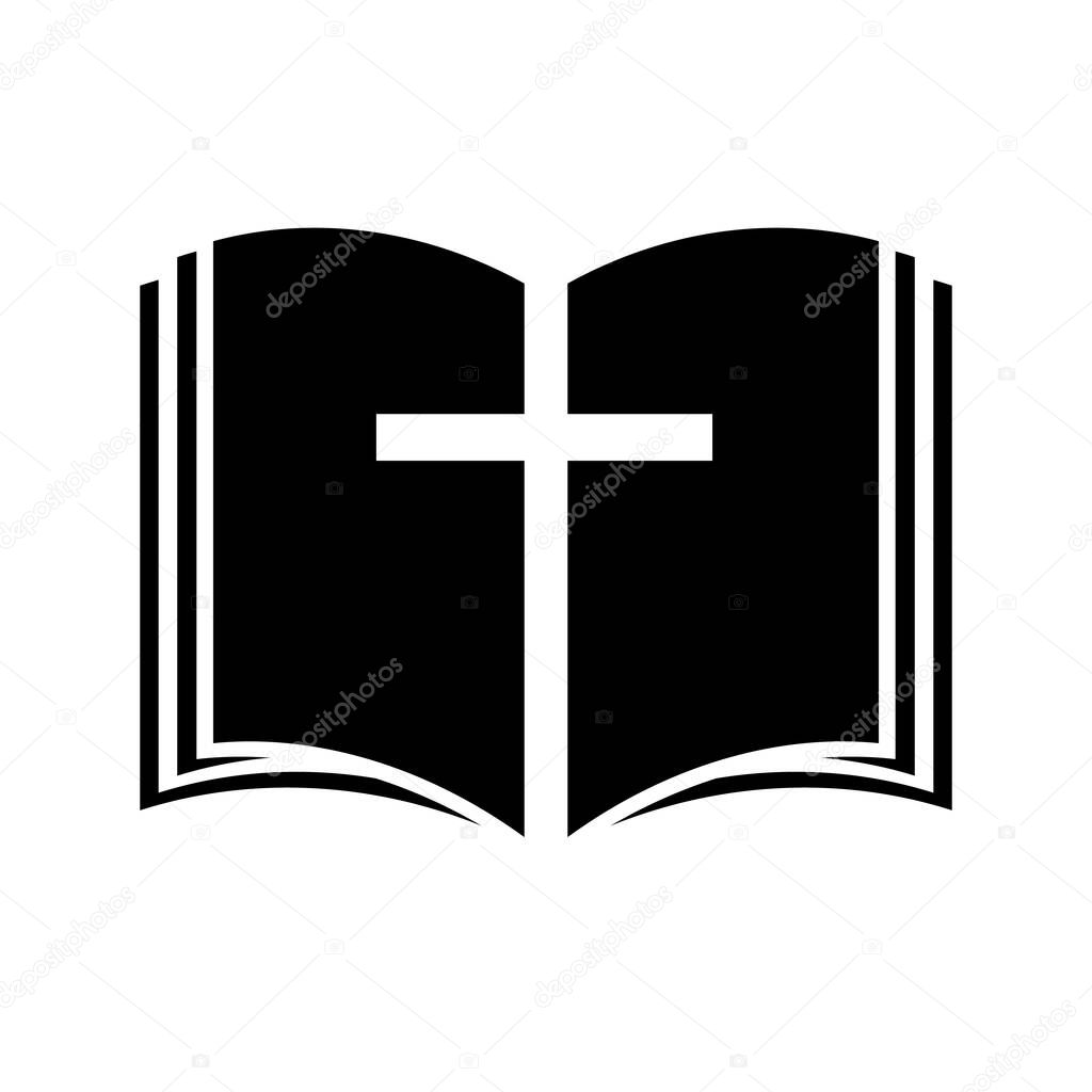 Christian Cross in the Bible, vector art illustration.