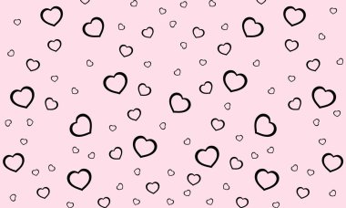 Sevgililer Günü arka plan duvar kağıdı, vektör sanat illüstrasyonu.