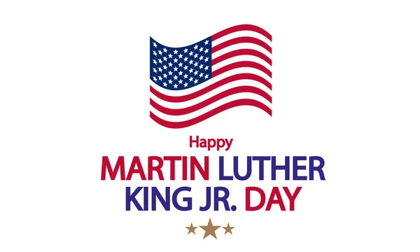 Cartel Del Día Martin Luther King Ilustración Arte Vectorial — Vector de stock