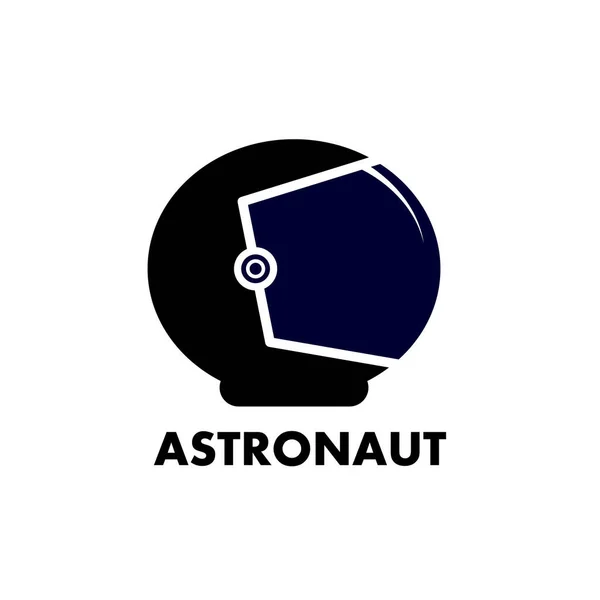 Astronaut Helmet Logo Vector Art Illustration — Stock Vector