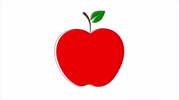 Rosh Hashanah New Year Apple Background Art Video Illustration — 图库视频影像