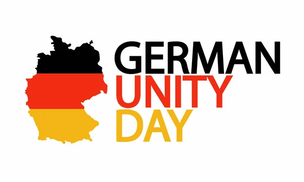 Día Unidad Alemana Tag Der Deutschen Einheit Ilustración Del Arte — Vector de stock