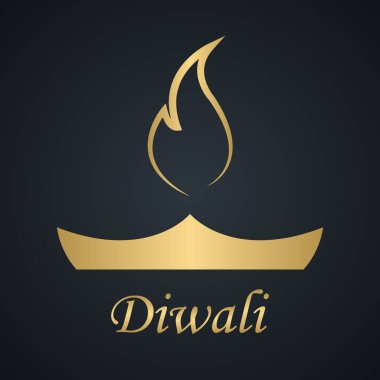 Lüks Diwali tebrik kartı, vektör sanat illüstrasyonu.