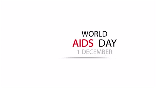 12月1日世界艾滋病日 艺术视频说明 — 图库视频影像