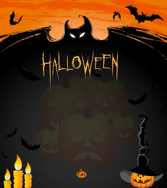 Anuncios de Halloween — Vector de stock