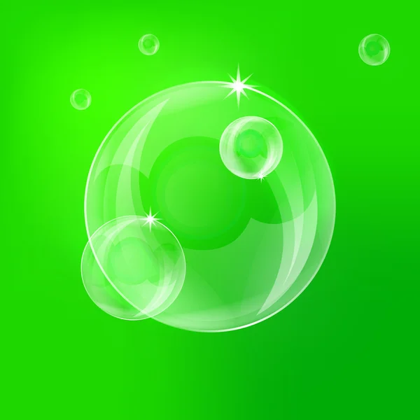 Groene bubbels — Stockvector