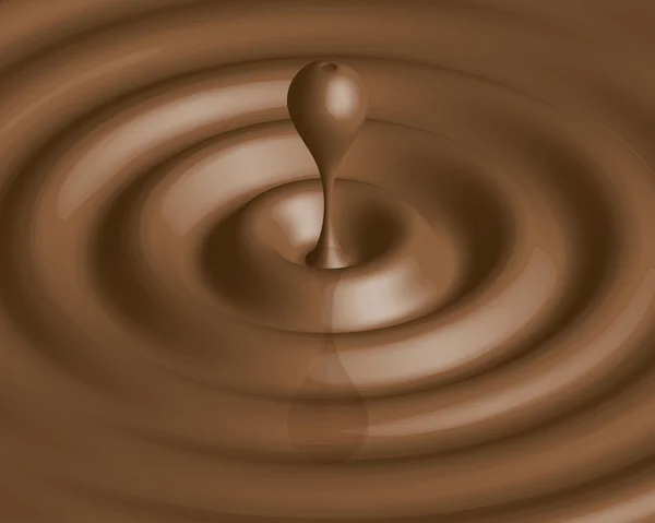 Wave of chocolate — Stock Vector
