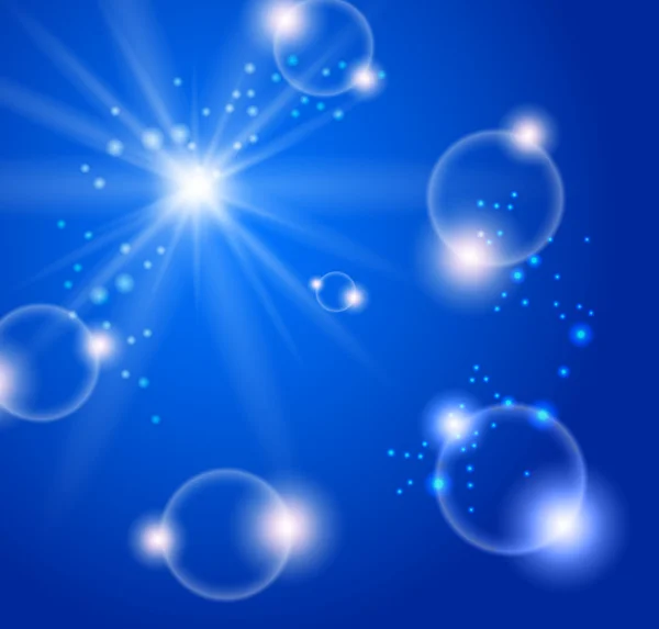 Abstract blue bubbels — Stockvector