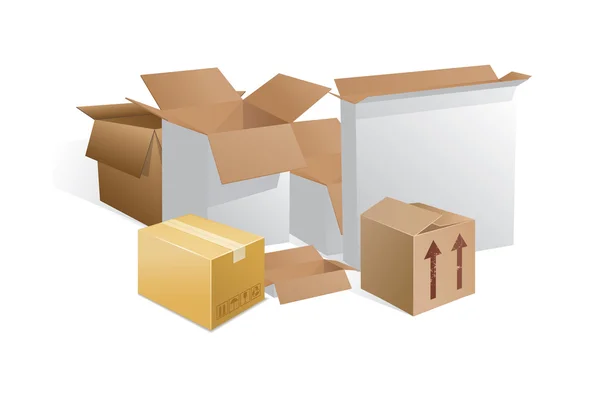 Cajas — Vector de stock