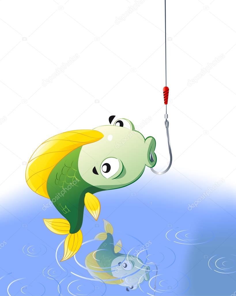 Fish on the hook