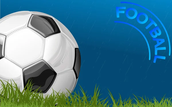 Futebol durante a chuva —  Vetores de Stock