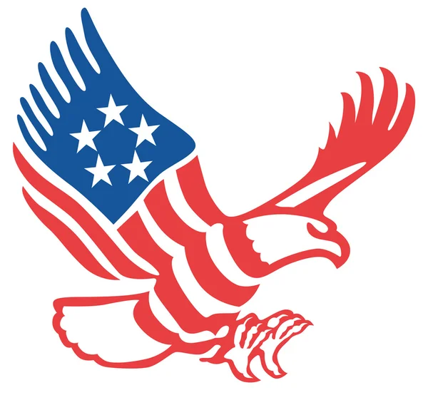 Águila americana — Vector de stock