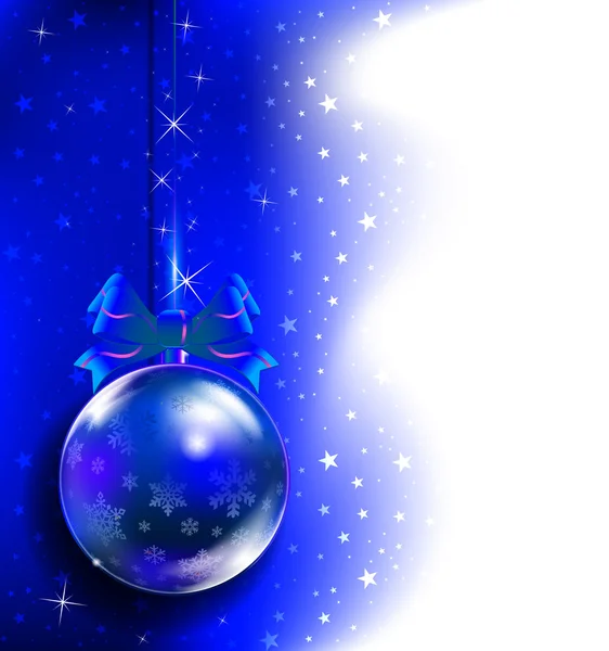 Jouet de Noël bleu — Image vectorielle