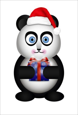 Noel Baba şapkası Panda