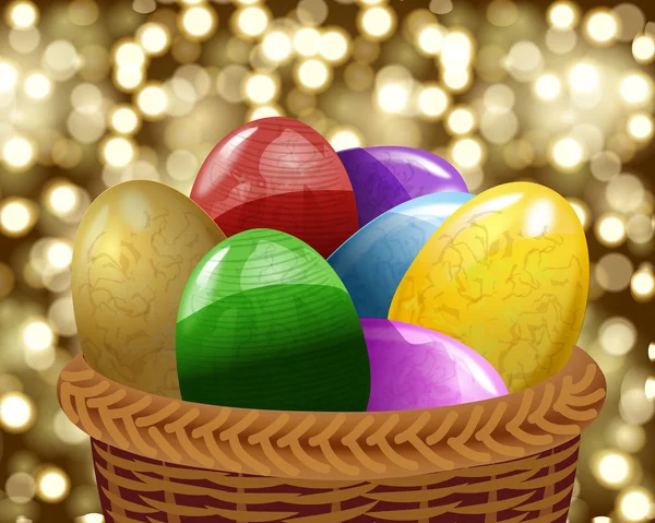 Eleganti uova di Pasqua — Vettoriale Stock