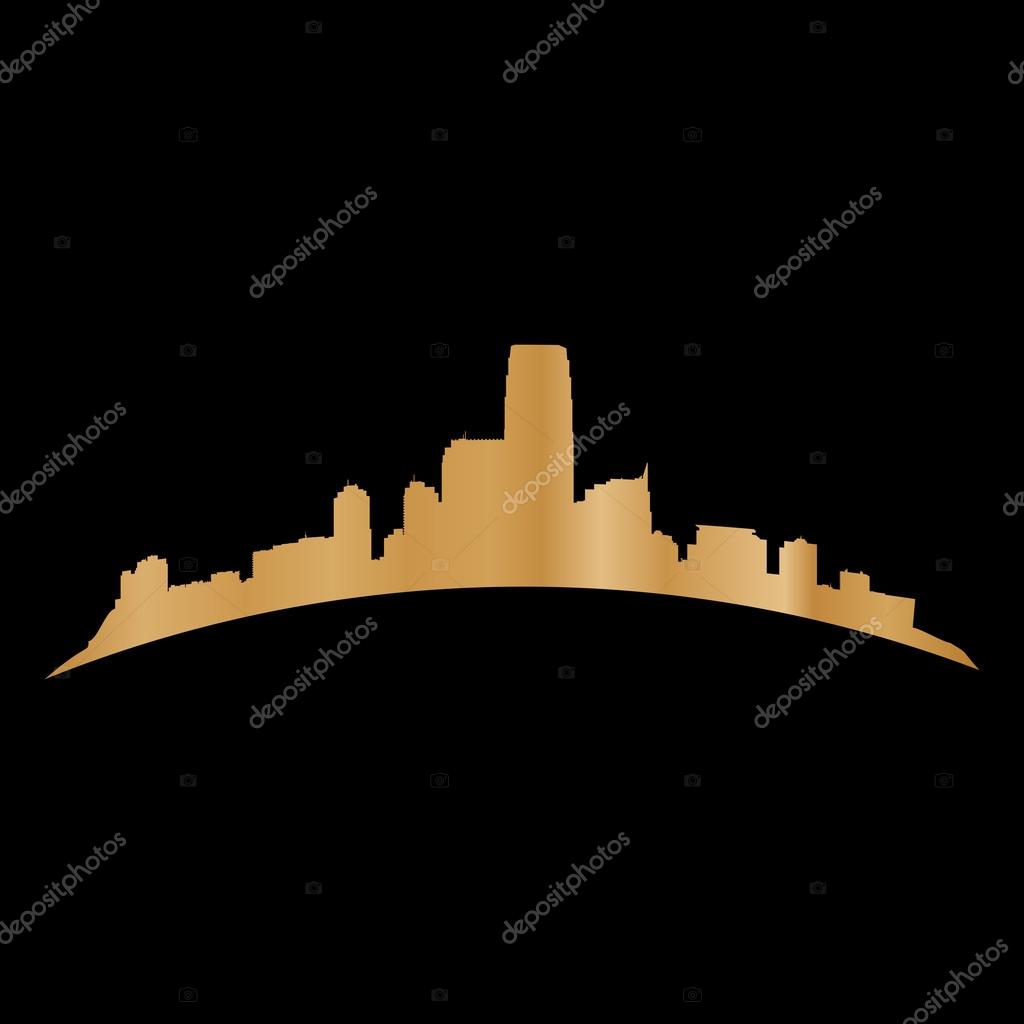 Logo of the big city, vector art illustration.