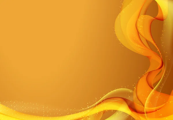 Fond orange abstrait avec lignes — Image vectorielle