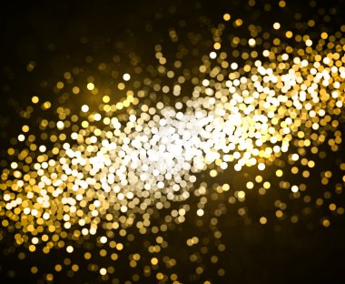 Altın arka plan Bokeh vektör