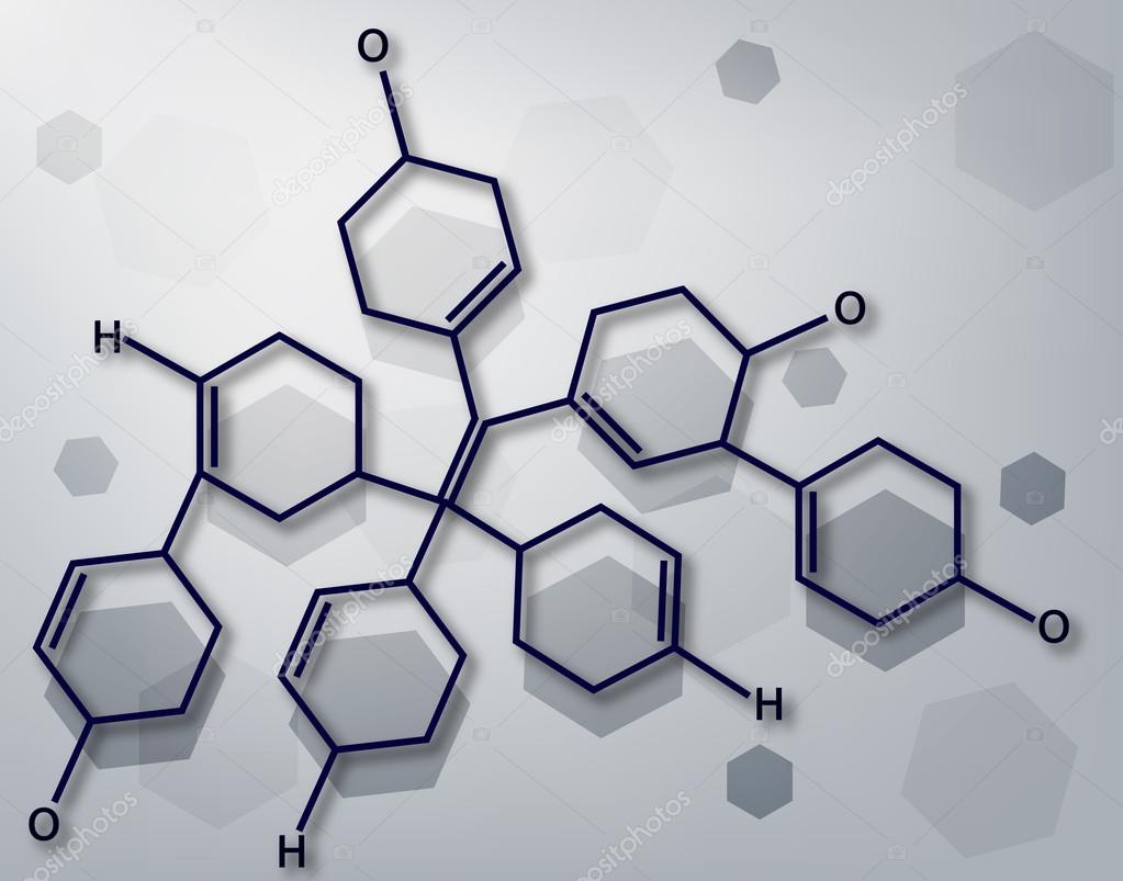 background with chemical molecules