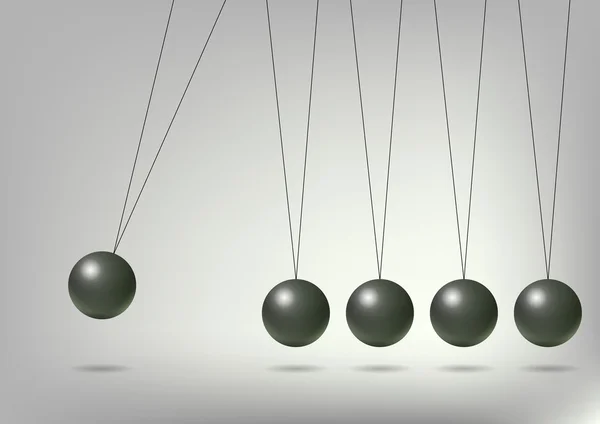 Newtons cradle — Stockový vektor