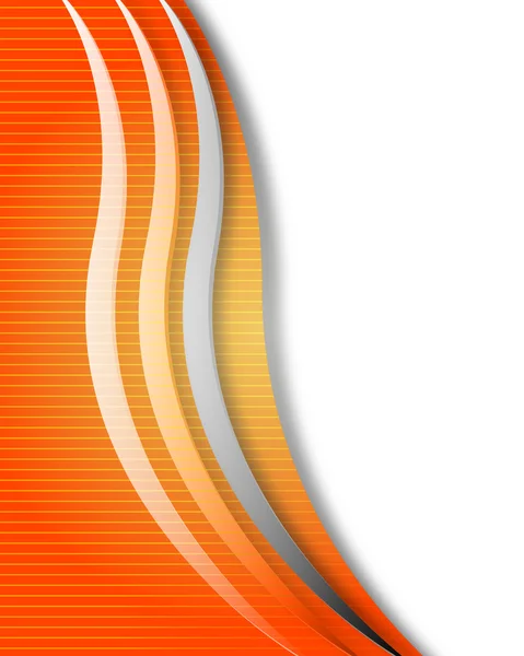 Abstrait orange fond linéaire — Image vectorielle