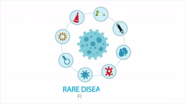 Nadir Hastalıklar Günü Yenilikçi Platform, Sanat Video İllüstrasyonu.