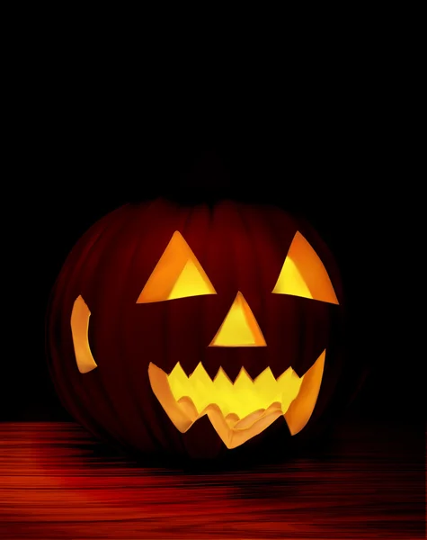 Spooky Halloween op houten tafel — Stockvector