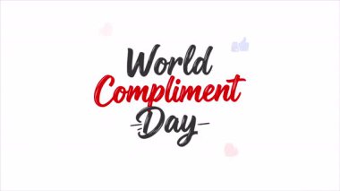 İltifat Dünya Günü metni, sanat videosu illüstrasyonu.