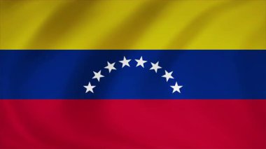 Venezuela bayrak sallama arka planı, sanat videosu illüstrasyonu.