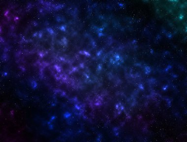 Yıldızlı gökyüzü uzay