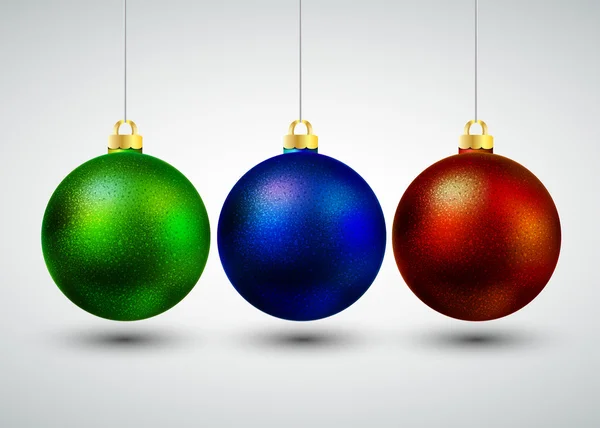 Hermosas bolas de Navidad — Vector de stock