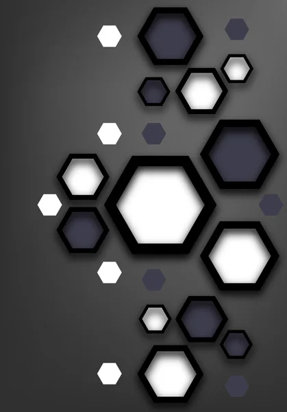 Fond papier des hexagones — Image vectorielle