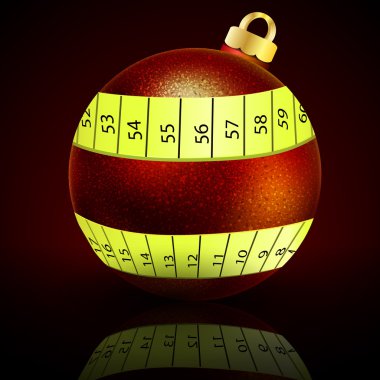 Teyp ölçme ile Noel top
