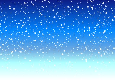 Gece yağan kar kış gökyüzünde