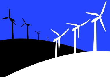 illustration environmental windmill clipart