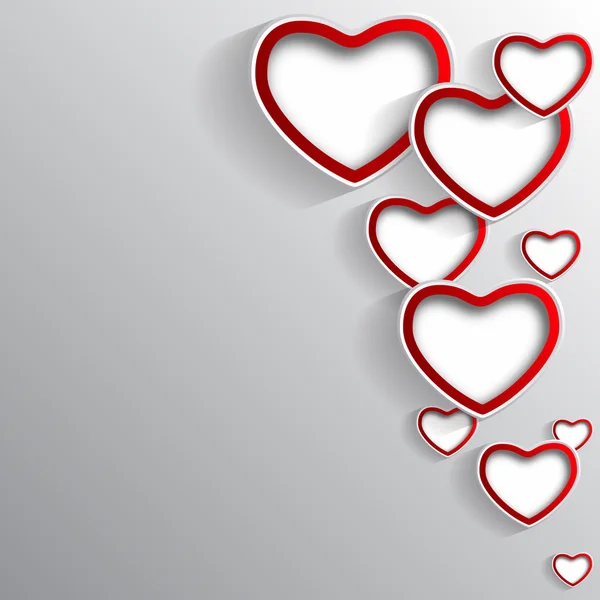 Fondo elegante para el Día de San Valentín 3d — Vector de stock