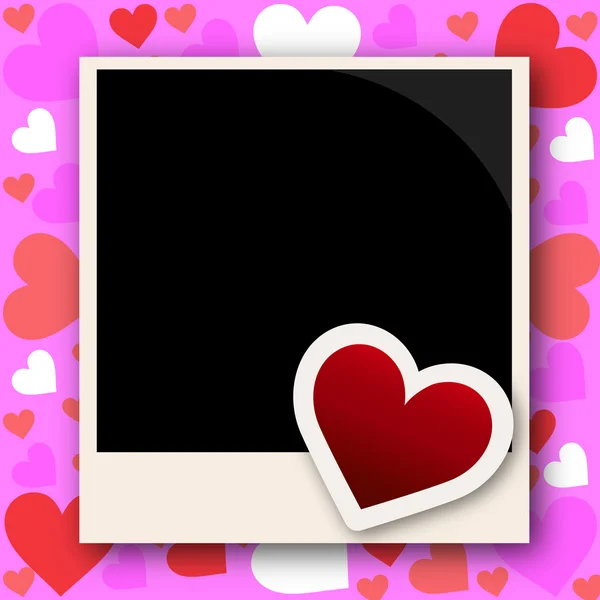 Fotorahmen mit Liebe — Stockvektor