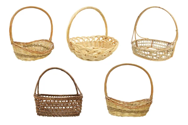 Set of wicker basket — Stock Photo, Image
