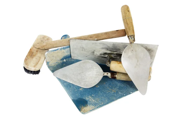 Construction lute trowels tools — Stock Photo, Image