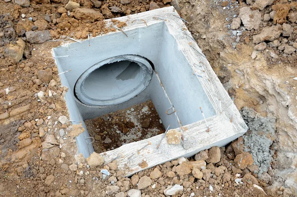 Drainage en béton pour prévenir les inondations — Photo