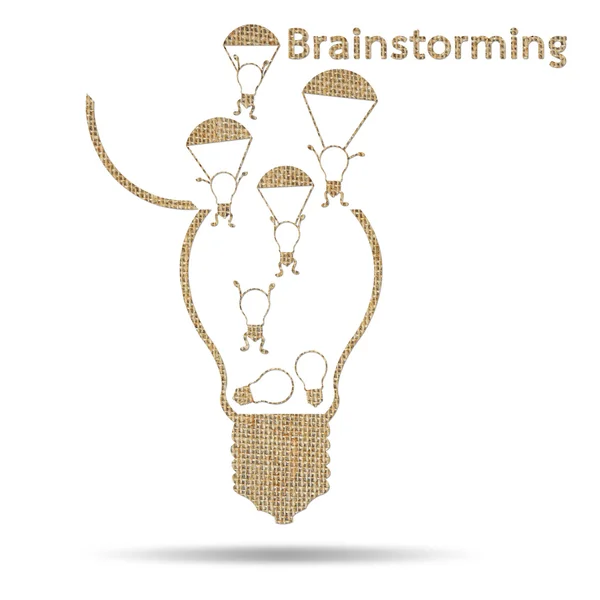 Säckväv idé brainstorming — Stockfoto