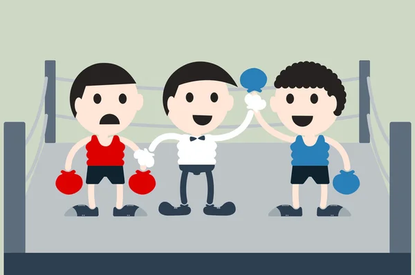 Boxing cartoon vector — Stock Vector