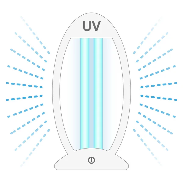 자외선 의학적 진료소 병원의 기기를 코로나 바이러스 Vector — 스톡 벡터