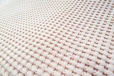 Waffle Light pembe banyo havlusu dokusu. Waffle kumaş arkaplanı