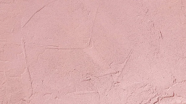 Pink Decorative Plaster Wall Texture Rough Stucco Wall Background Soft — Stock Photo, Image