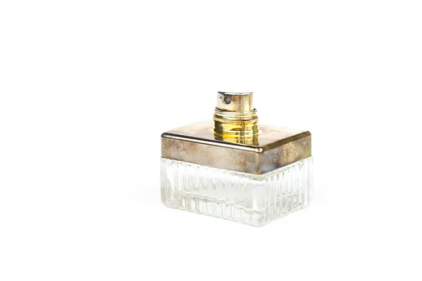 Frasco Spray Perfume Isolado Sobre Fundo Branco Mockup Garrafa Para — Fotografia de Stock