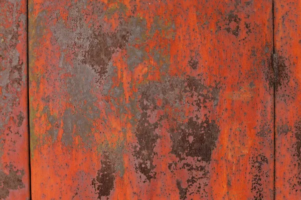 Rostiger Metallhintergrund Rote Metallstruktur Mit Rost Rostflecken Häufen Sich — Stockfoto